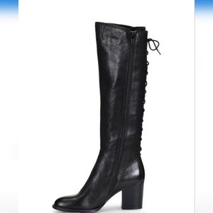 Sofft knee-high black leather boots